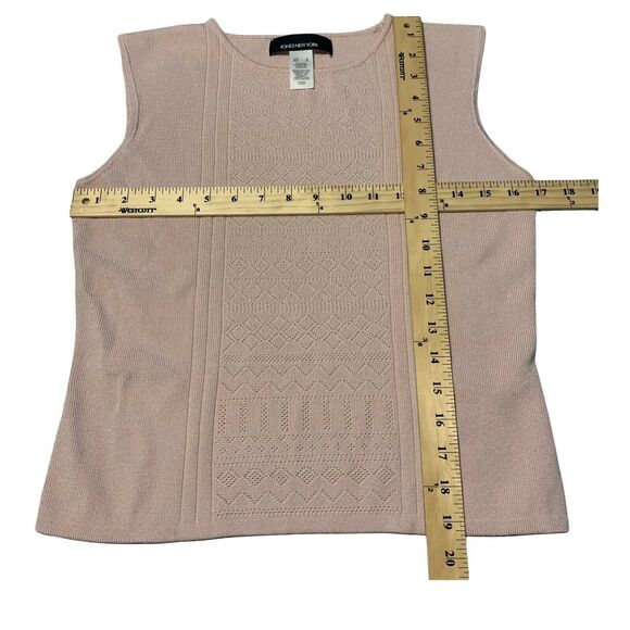 Jones New York Women's Tank Top Sweater Size Small Sleeveless Knit Crew Neck - Picture 4 of 8